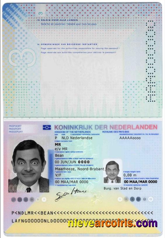 Netherlands passport 2014 – present